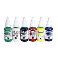Halfords  Acrylic Airbrush Colours 6 Piece Set