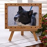 Engraved Wood Personalized Pet Picture Frame   Furry Friend   6558