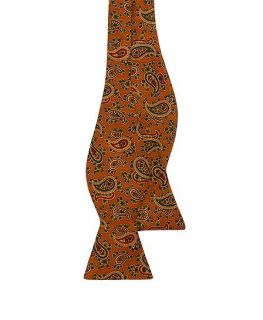 Ancient Madder Small Paisley Print Bow Tie   Brooks Brothers