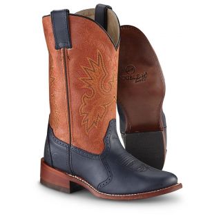 Womens Double   H Western Boots, Rust / Blue   919141, Western Boots 