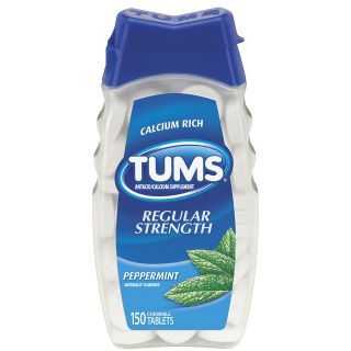 TUMS Antacid/Calcium Supplement, Peppermint   