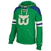 Reebok Mens NHL Fleece Pullover   Whalers Long Sleeve Tops  Official 