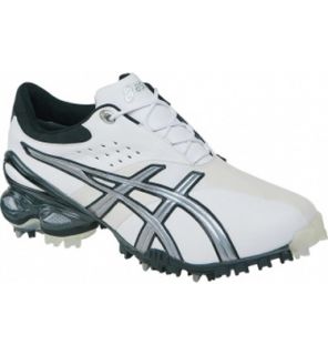Asics Mens GEL Ace Golf Shoes (White/Silver) at Golfsmith