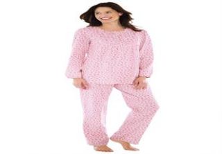 Plus Size Cotton knit ruffled pajamas by Only Necessities®  Plus 