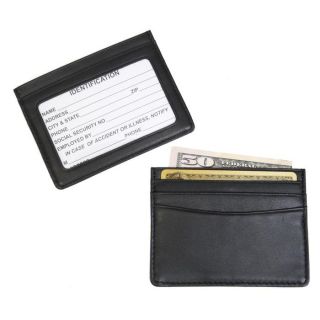 Personalized Royce Leather Mini ID Wallet at Brookstone—Buy Now