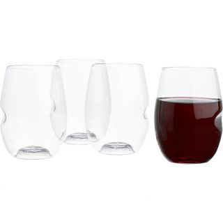 govino stemless wine glasses set of four in drinkware  CB2