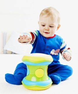 Lights and Sounds Drum   light, sound & music toys   Mothercare