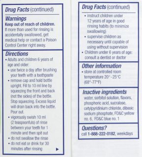 Listerine Smart Rinse Anticavity Fluoride Rinse 8.45 oz   