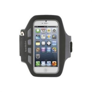 MacMall  Belkin Ease Fit Plus Armband for iPhone 5   Blacktop 