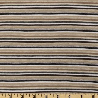 Designer Rayon Jersey Knit Stripes Earth   Discount Designer Fabric 