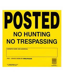 No Hunting/Trespassing Sign, 25 Pack   3510533  Tractor Supply 