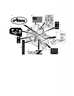 ARIENS Riding mower Wiring diagram Parts  Model 99231200 (1000 999999 