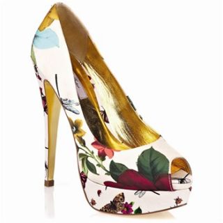 Ted Baker White/Multi Carlina Shoes 14.5cm Heel