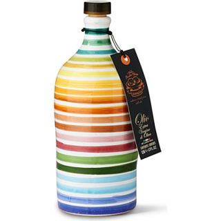 Extra virgin olive oil in hand–painted bottle   Oil & vinegars 