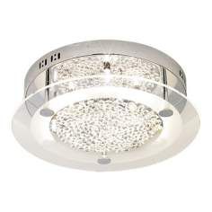 Possini Euro Crystal Disc 15 3/4 Wide Ceiling Light Fixture