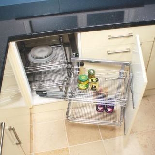 Magic Corner Pull Out Unit LH   Cabinet & Drawer Features   Kitchen 