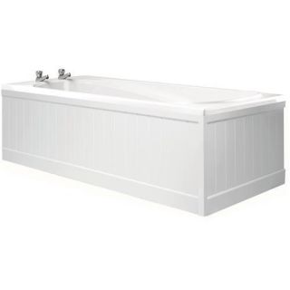 White Gloss Tongue & Grooved End panel   Bath Panels   Baths 