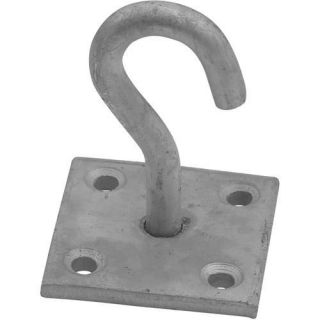 Hook On Plate Galvanised 50x50mm   Rope & Chain   Hardware & Metalwork 