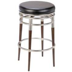 Gray, Faux Leather, Barstools Seating By  