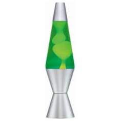 Classic Green Liquid and White Wax Lava® Lamp