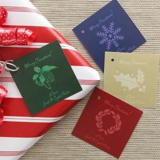 7750   Holiday Greetings Personalized Gift Tags 