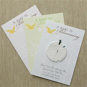 Personalized Flower Seed Baby Announcement   Baby Is Blooming 