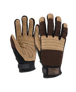 Schmidt® Mens Grain Leather Spandex Back Heavy Duty Work Gloves 