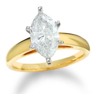CT. Marquise Diamond Solitaire Engagement Ring in 14K Gold   Rings 
