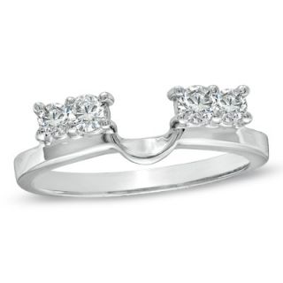 CT. T.W. Diamond Solitaire Enhancer in 14K White Gold   Clearance 