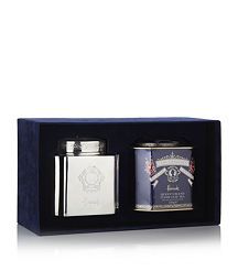 View the Diamond Jubilee Silver Plated Caddy with Tea