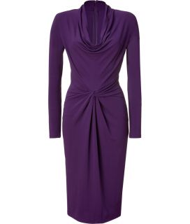 Michael Kors Purple Draped Cowl Neck Dress  Damen  Kleider 