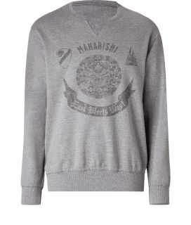 Maharishi Mid Grey Printed Vintage Sweatshirt  Herren  Sportswear 