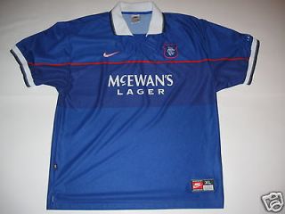Rangers Jersey Shirt Nike Vintage Glasgow Rangers FC 98 99 Vintage 