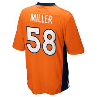 Von Miller Kids 4 7 Jersey Home Orange Game Replica #58 Nike Denver 