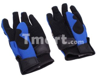 Bicycle Motorcycle Motocross Racing Skidproof Gloves Blue   Tmart