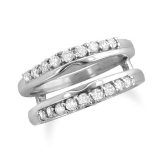 CTW. Diamond Solitaire Wrap in 14K White Gold   Rings   Zales