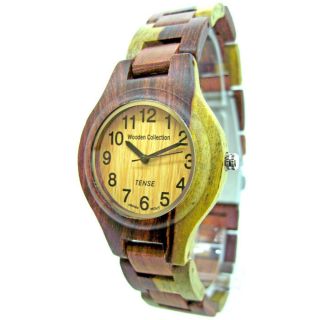 Hypoallergenic Pacific Wood Watch w/ Automatic Steel Clasp—Buy Now