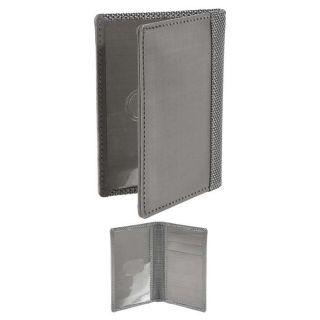 Silver Tech Driving Stainless Steel Wallet with ID