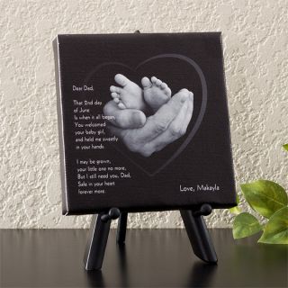 11730   His Loving Hands Personalized Canvas Art 