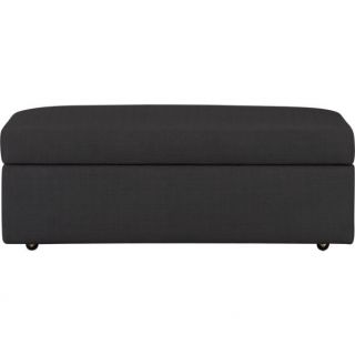 storage ottoman in slate in ottomans, benches  CB2