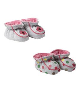 Mothercare Bright Baggy  2 Pack   booties   Mothercare