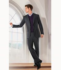 Traveler Slim Fit 2 Button Suits with Plain Front Trousers Extended 