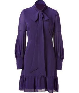 Valentino R.E.D. Purple Silk Dress  Damen  Kleider   