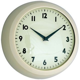 DOTCOM GIFT SHOP Ivory Retro Kitchen Wall Clock