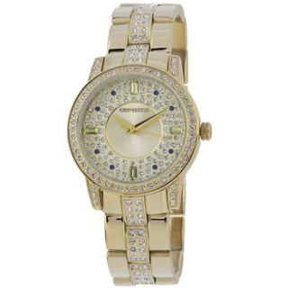 Cepheus Ladies Gold Swarovski Crystal Large Bracelet Watch