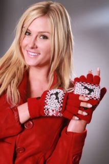 Home / Red Winter Palm Block Mittens