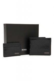 HUGO BOSS Geobix wallet and card holder set
