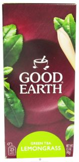 Buy Good Earth Teas   Green Tea Lemongrass   25 Tea Bags at 