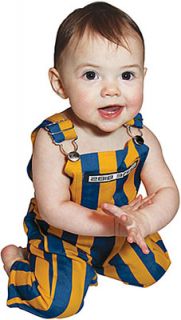 Infant Royal/Yellow Game Bibs Overalls 