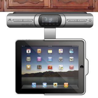 The Under Cabinet iPad Dock   Hammacher Schlemmer 